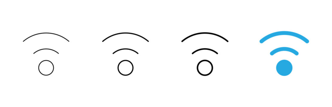 Wifi icon vector. signal sign and symbol. Wireless  icon