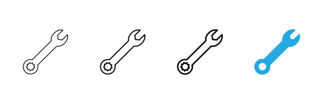 Wrench icon vector. repair icon. tools sign and symbol