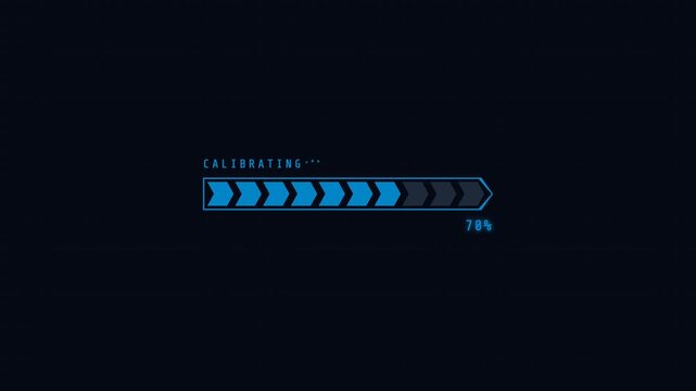 Premium 4K UI animation of a sci-fi chevron-styled loading bar. Features dynamic polygon clip-paths, an absolute precision JS state machine replacing raw CSS animations, smooth No-Glitch deceleration,