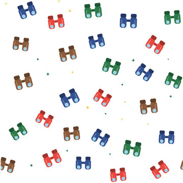 Binoculars graphic pattern for travel and discovery.