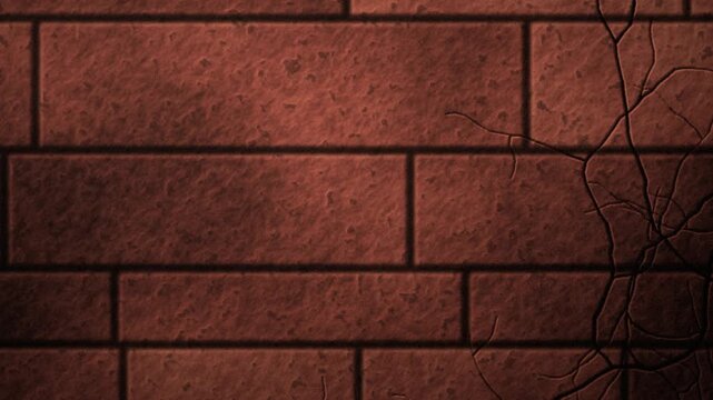 Fond de mur en pierre rouge fissur&eacute;e brique en boucle sans couture