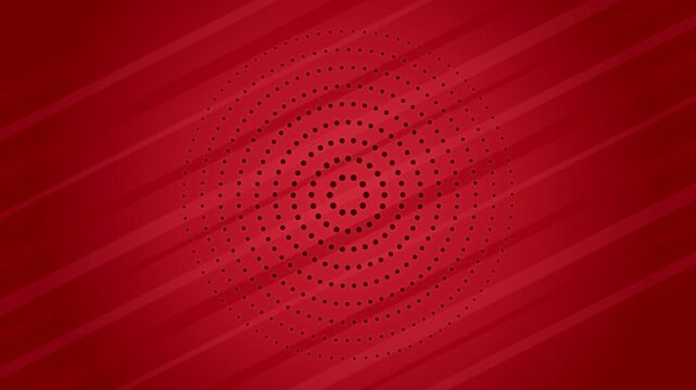 Dynamic red radial dots pattern background for modern presentations