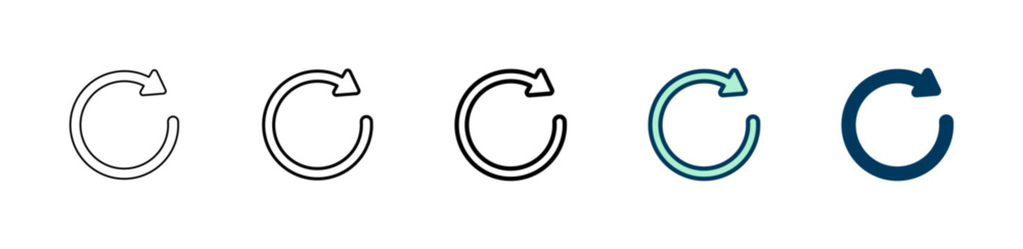 Refresh icon logo design. Reload sign and symbol. Update icon.
