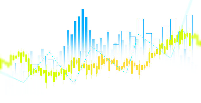 stock market candlestick chart PNG overlay, financial trading graph, glowing analytics bars and digital investment data visualization