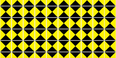 Fototapeta premium Geometric pattern with triangles arranged diagonally. Black-white seamless abstract ornament for wallpapers and background
