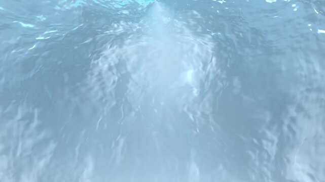 Crystal clear water surface with small waves loop animation.