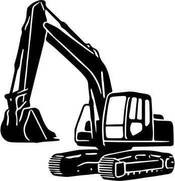 excavator vector 