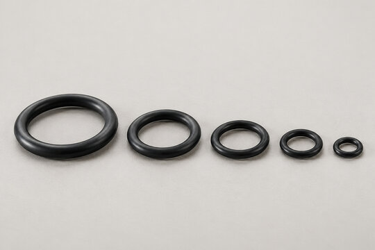 Schwarze O-Ring-Dichtungen in f&uuml;nf Gr&ouml;ssen