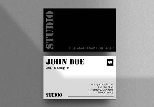 Minimal Creative Modern Business Card Template Layout