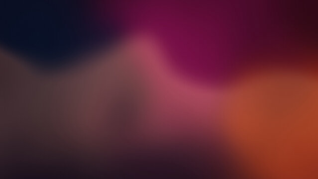 Soft pink wave crest between magenta and orange glow on dark navy