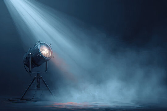 Spotlight with Fog  Background 