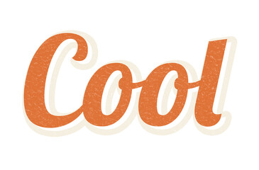 Retro word cool typography design element © Rawpixel.com