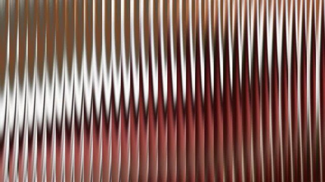 Vertical wavy lines with metallic copper, silver, and brown gradient tones