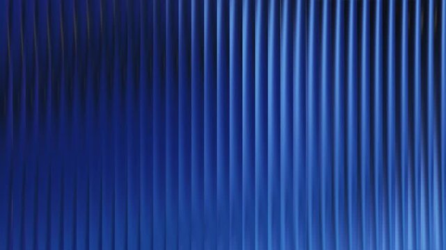 Vertical blue ribbed pattern with gradient lighting and shadows
