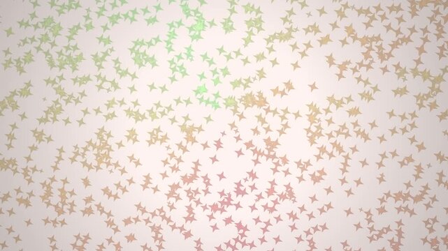 Pastel star pattern background, soft abstract motion of colorful cross shapes, gentle decorative bokeh animation for elegant video projects