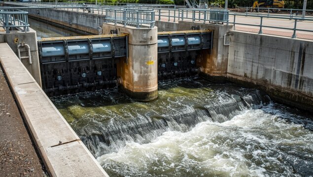 Presa y compuertas
