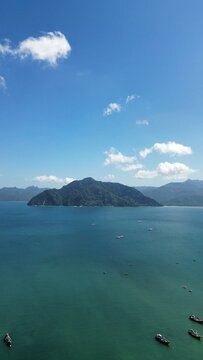 Aerial View Prigi Beach Trenggalek