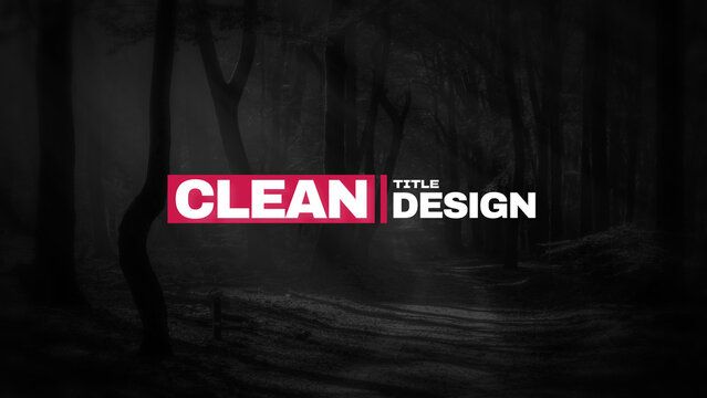 Clean Bold Typography Titles 01