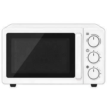 microwave oven isolated on white