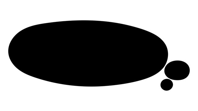 PNG Blank thought bubble illustration on transparent background