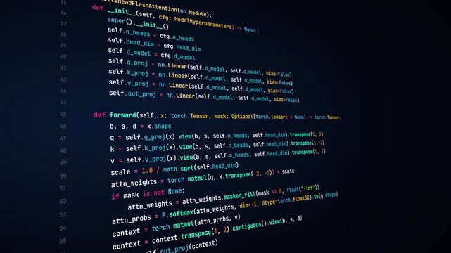 Artificial Intelligence Neural Network Training and PyTorch Deep Learning POV 4K Animation