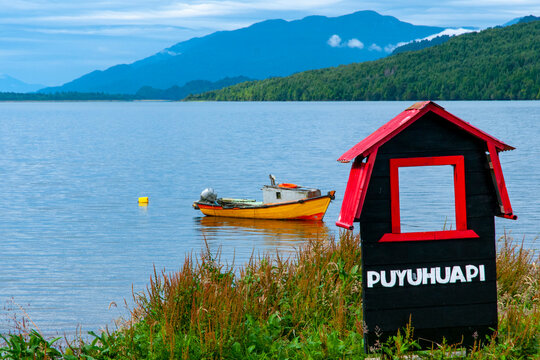Puyuhuapi Town Sign - Chile