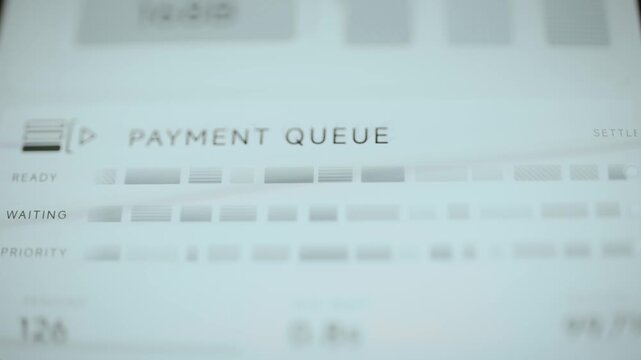 Payment queue blocks shift across ready waiting and priority lanes