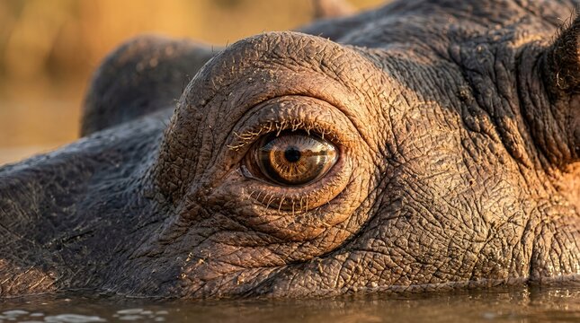 Majestic Hippopotamus Wildlife : African Safari and River