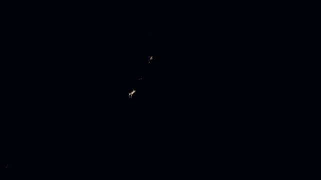 Guam night globe. City lights, zoom, spin, outline glow, pullback, ring reveal for Guam. Elements of the animation furnished by NASA.