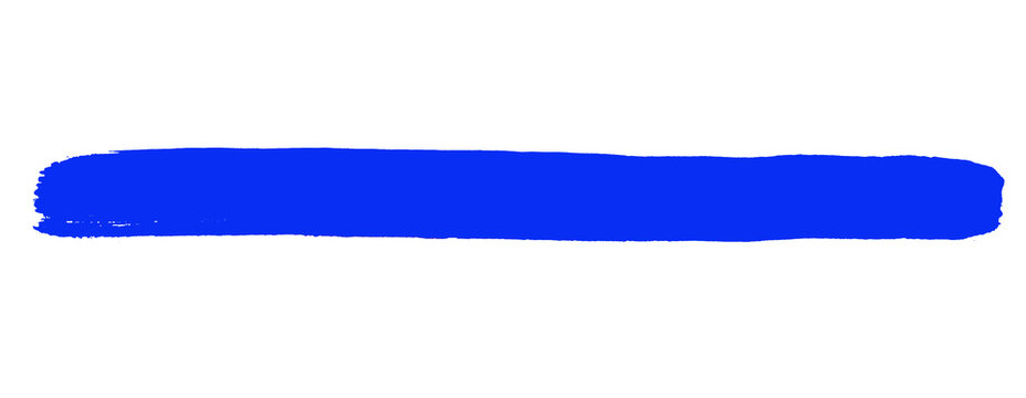 Blauer Pinselstrich als Banner mit Textfreiraum