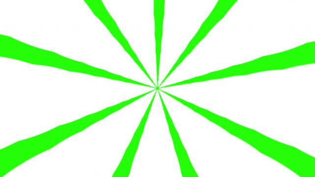 Green Leaf Mandala Expanding Animation on Blue Screen for Eco Concept