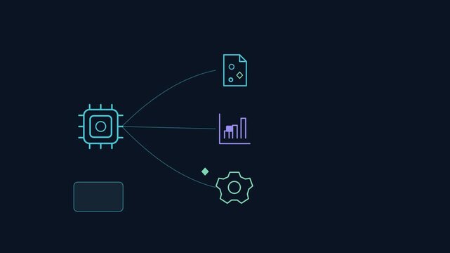 AI Agent Coordination With Parallel Tasks and Completion Tracking Animation