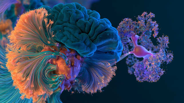 Norepinephrine Signalling Pathway Visualization in Brainstem Neural System