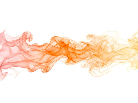 Orange and Red Smoke Flow