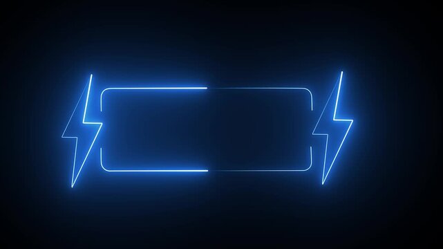 Blue glowing arrows forming a loop connection icon