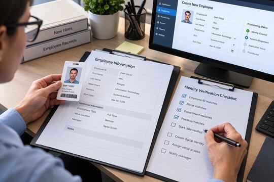 Employee Identity Verification for Digital Account Provisioning