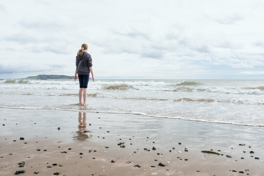 Family Beach Day In Donabate, Dublin, Ireland