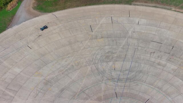 Vehicle Performance Testing on a Circular Concrete Test Track Surface