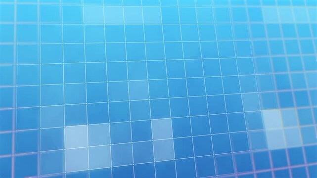 爽やかなデジタル感がある青色モザイク背景素材