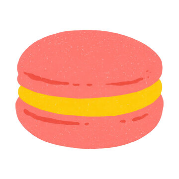 PNG Colorful sweet macaron illustration.