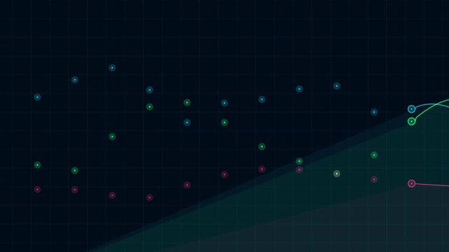 Abstract Data Grid Motion Graphics Background
