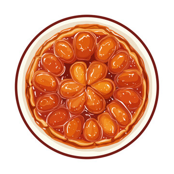 Tarte Tatin Dessert Illustration