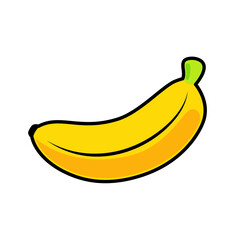 banana isolated on white background © AbuHafsha