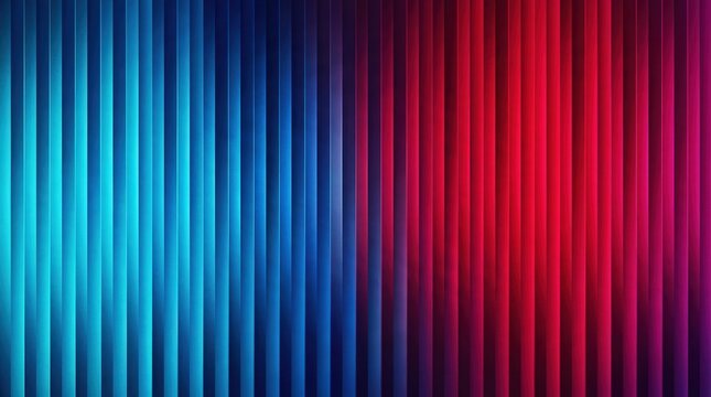 Vibrant blue and red gradient abstract vertical line background with geometric patterns.