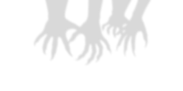 scary hand shadow, small hand long nails zombie claw PNG