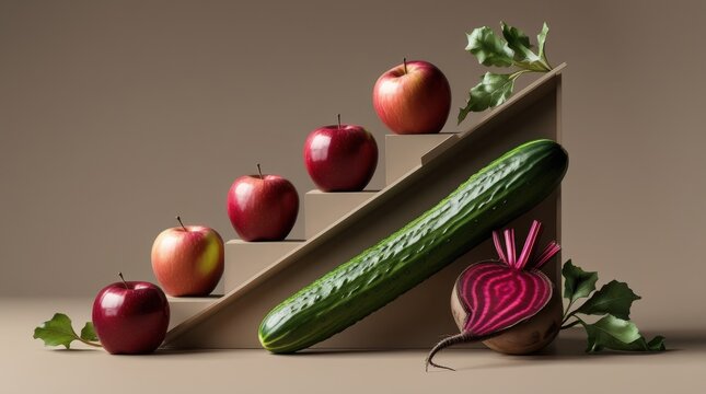 fresh fruits and vegetables composition 
