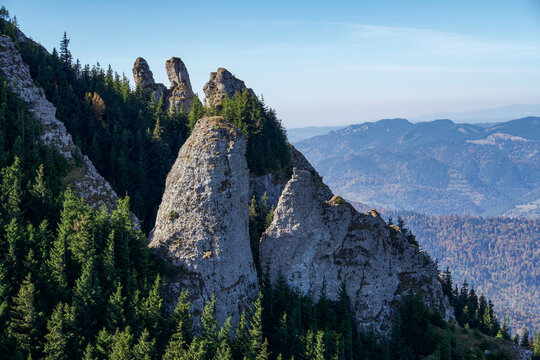Autumn landscape, Ceahlau Mountains, Romania 