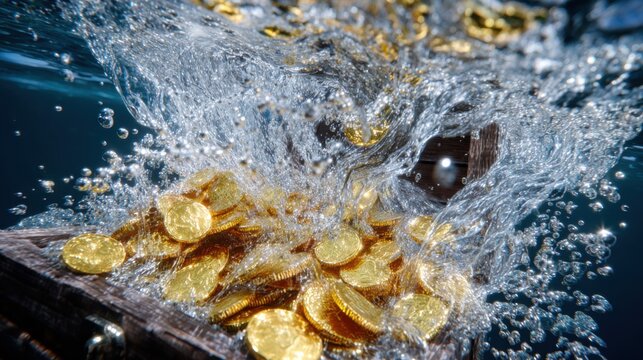 Strong Current Raises Coins From Ancient Chest