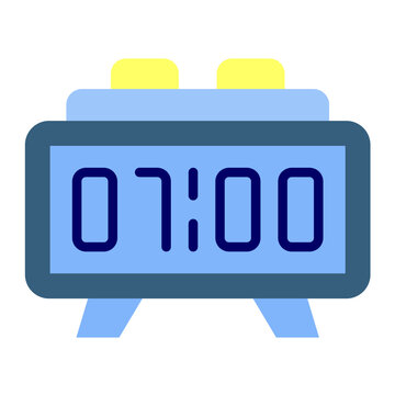 Digital Clock Vector Design Icon Style