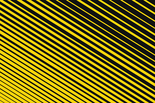 Abstract diagonal stripes pattern with black and yellow colors creating a bold and dynamic visual effect for backgrounds.